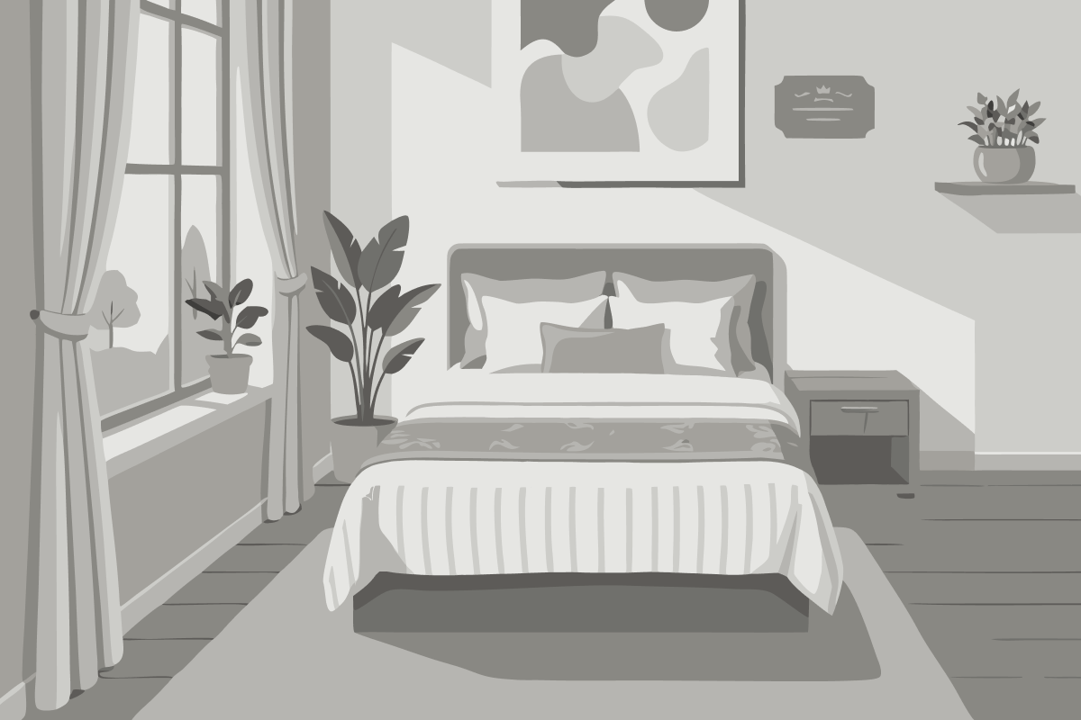 Tweepersoonskamer met 1 of 2 Bedden en Eigen Badkamer